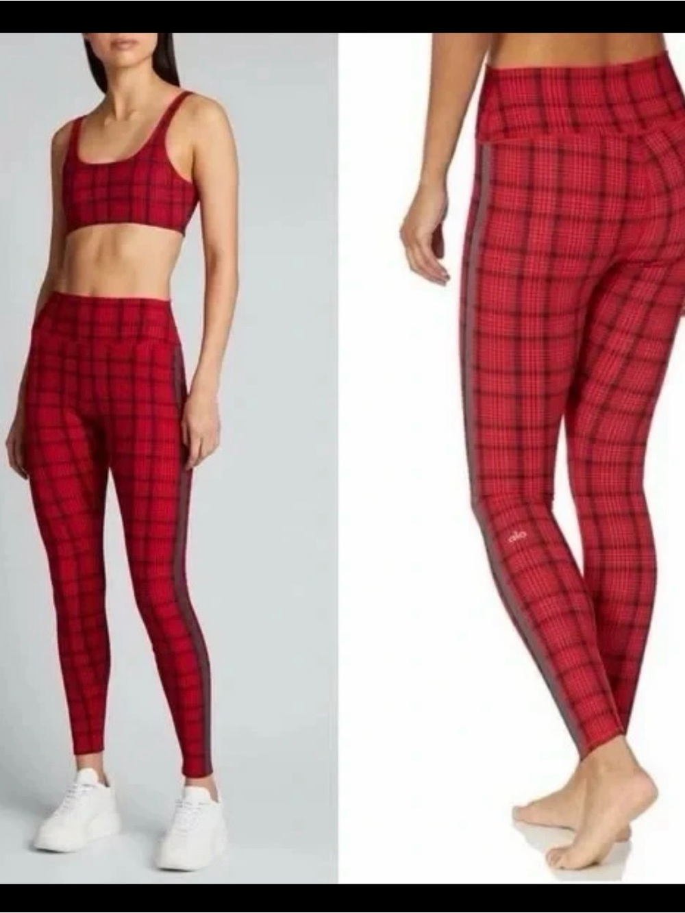ALO Red Plaid Women’s Leggings